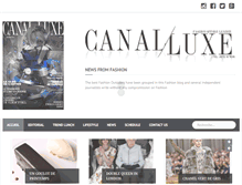 Tablet Screenshot of canal-luxe.com